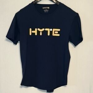 NEW WOT HYTE 100% PREMIUM COTTON TEE SHIRT, Size Large - Midnight Blue